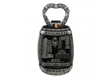 Magnet metalic București România (deschizător de sticle) argintiu